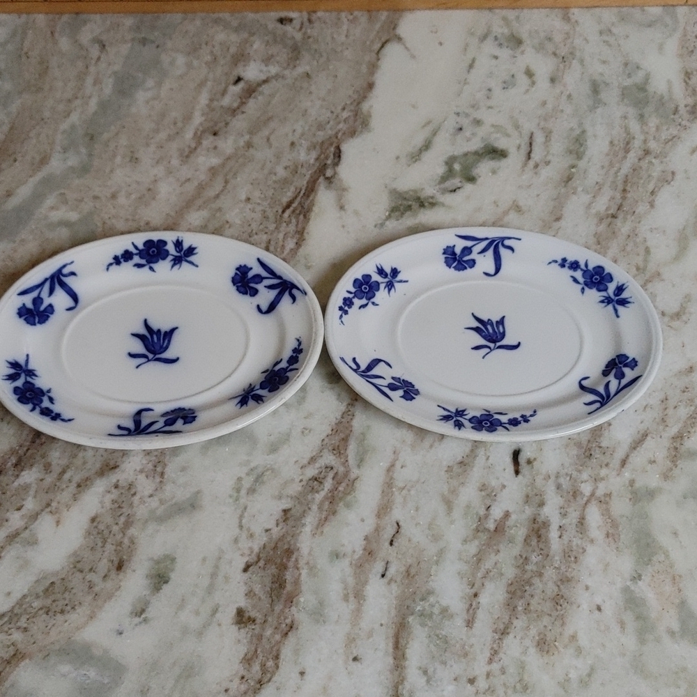 160 Year Old (1866 dated) Flow Blue Minton Oval Dishes - Picture 10 of 16